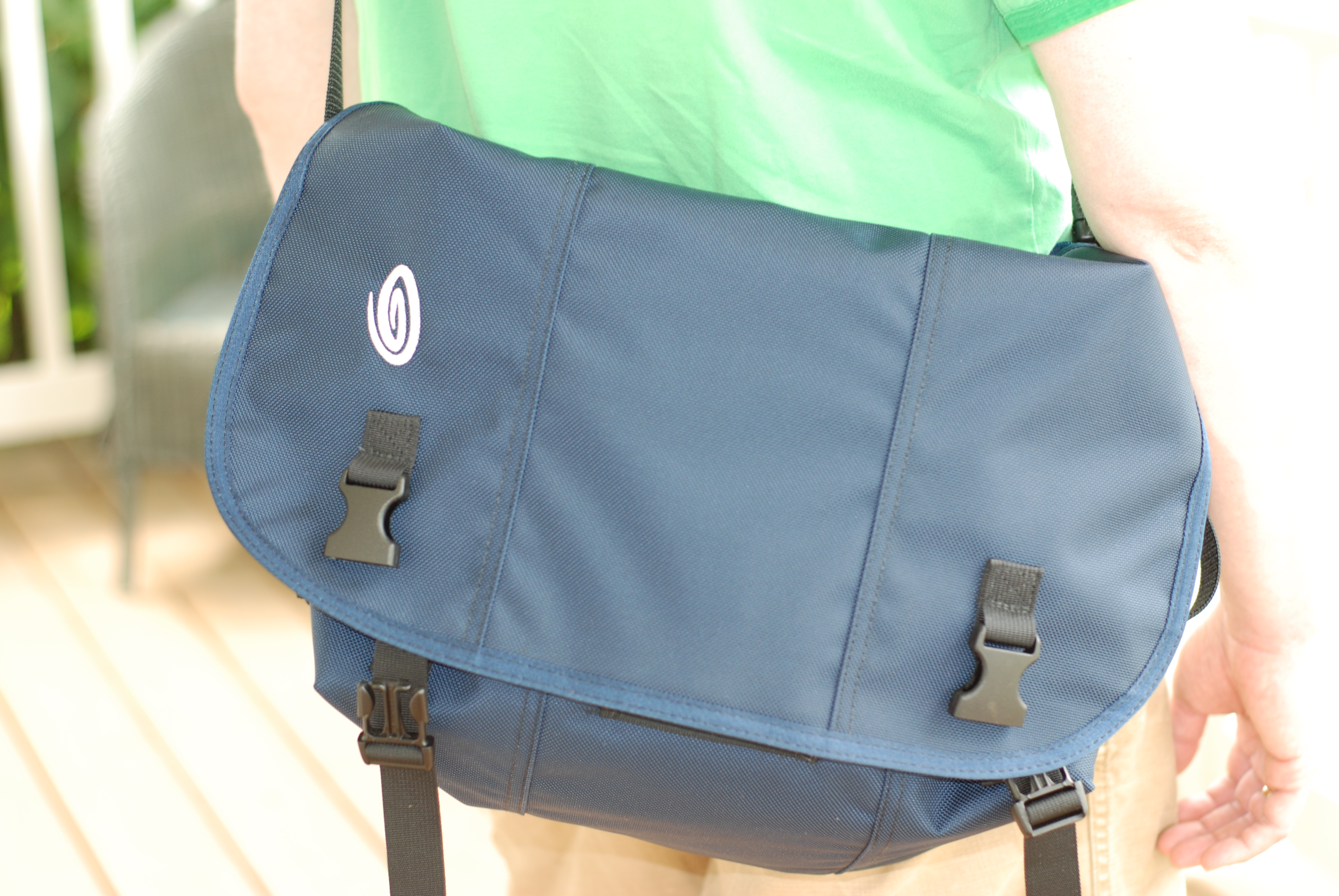 Blue/Green Timbuk2 Laptop Messenger Bag
